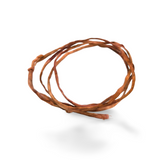 Zijden armbandje Herfst bruin koper handgeschilderd