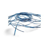 Handgeschilderd zijden armbandje Alles oké blauw wit