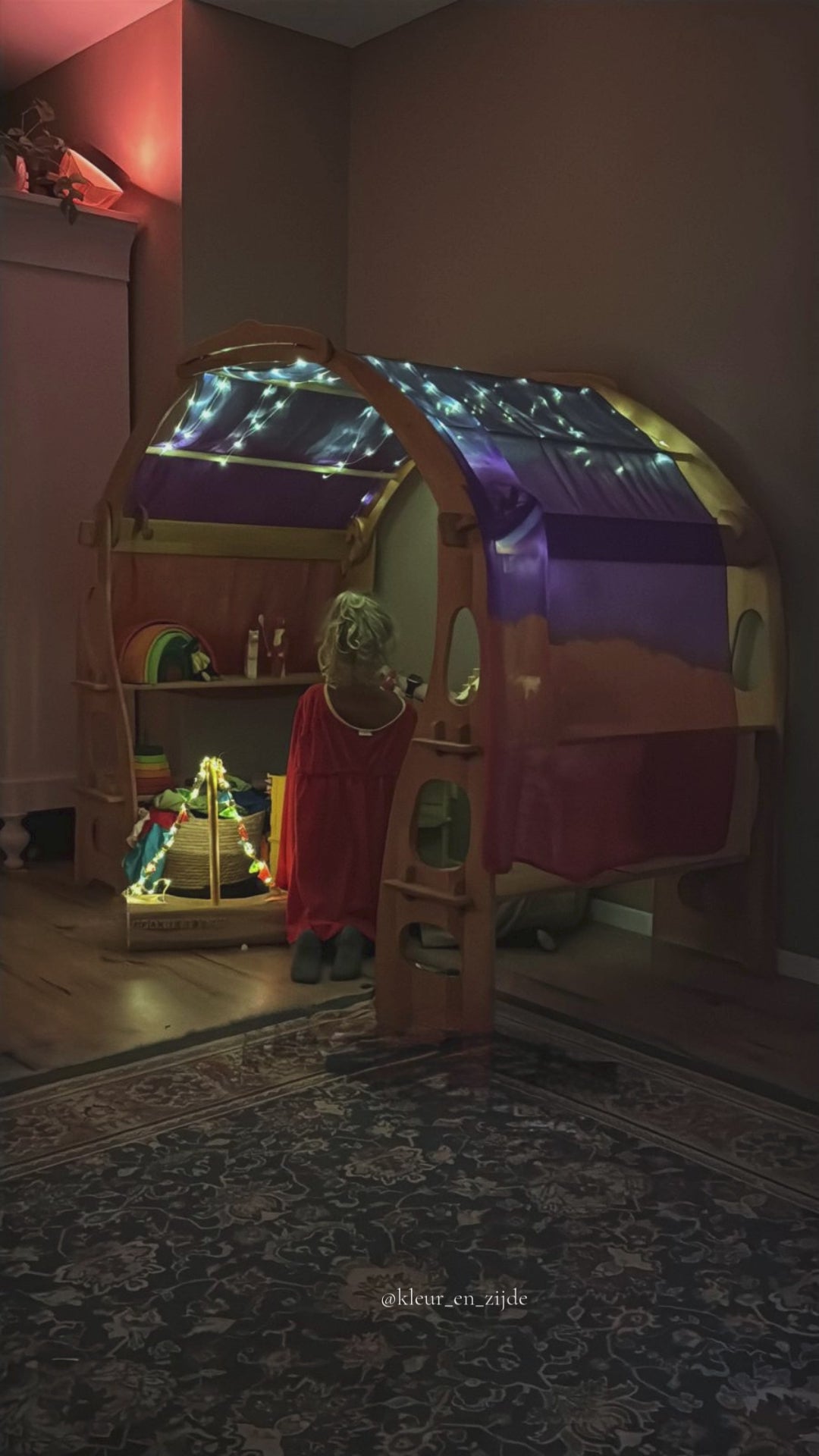 Zijden snoezeldoek playstand op maat Prof